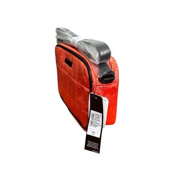 TAHARI Quinn Orange Leopard Quilted Crossbody Bag Purse NWT Nylon MSRP $59 - Picture 2 of 7